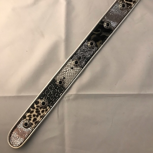 Nanni Silver/Multi Leather Belt main image 4